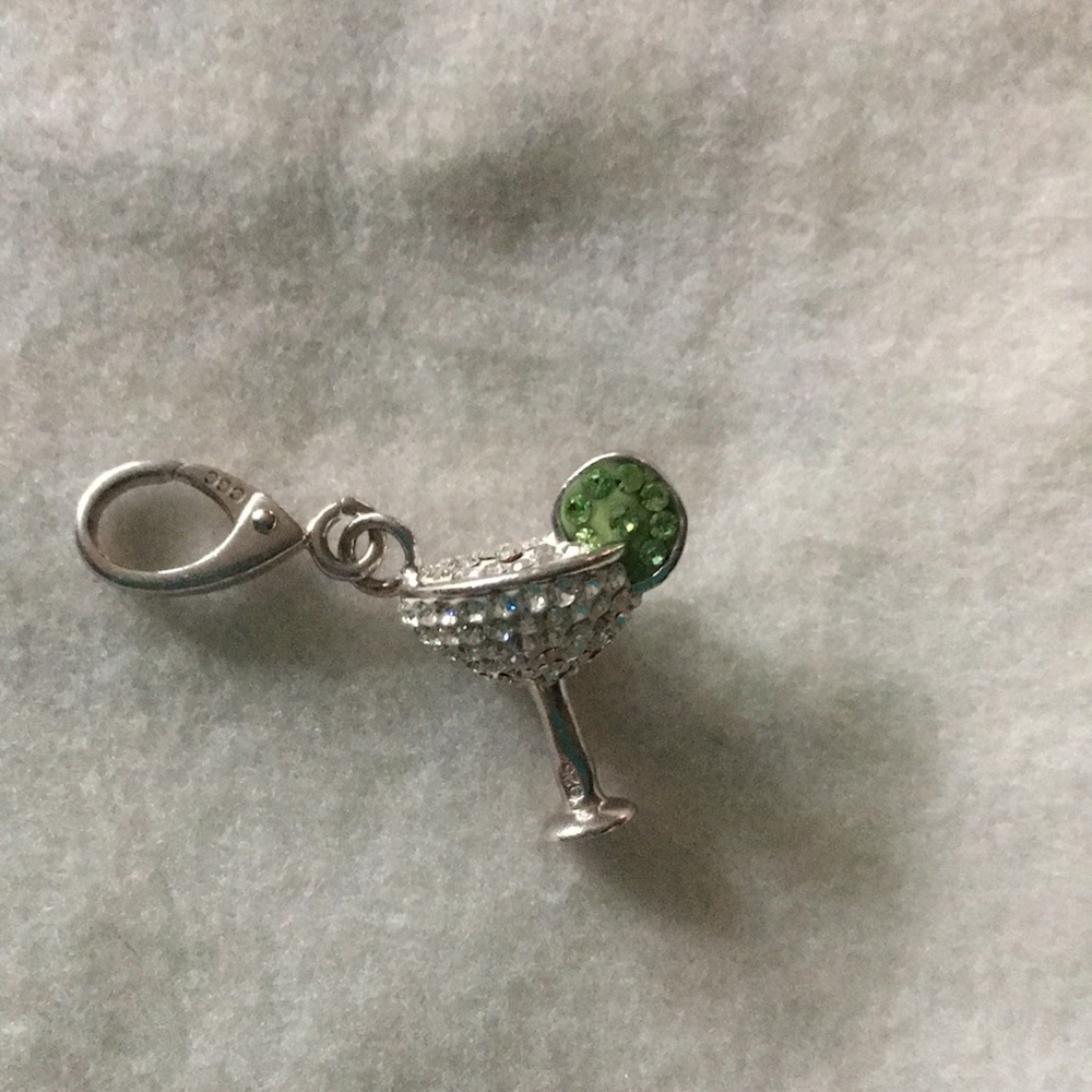 Crystal margarita charm